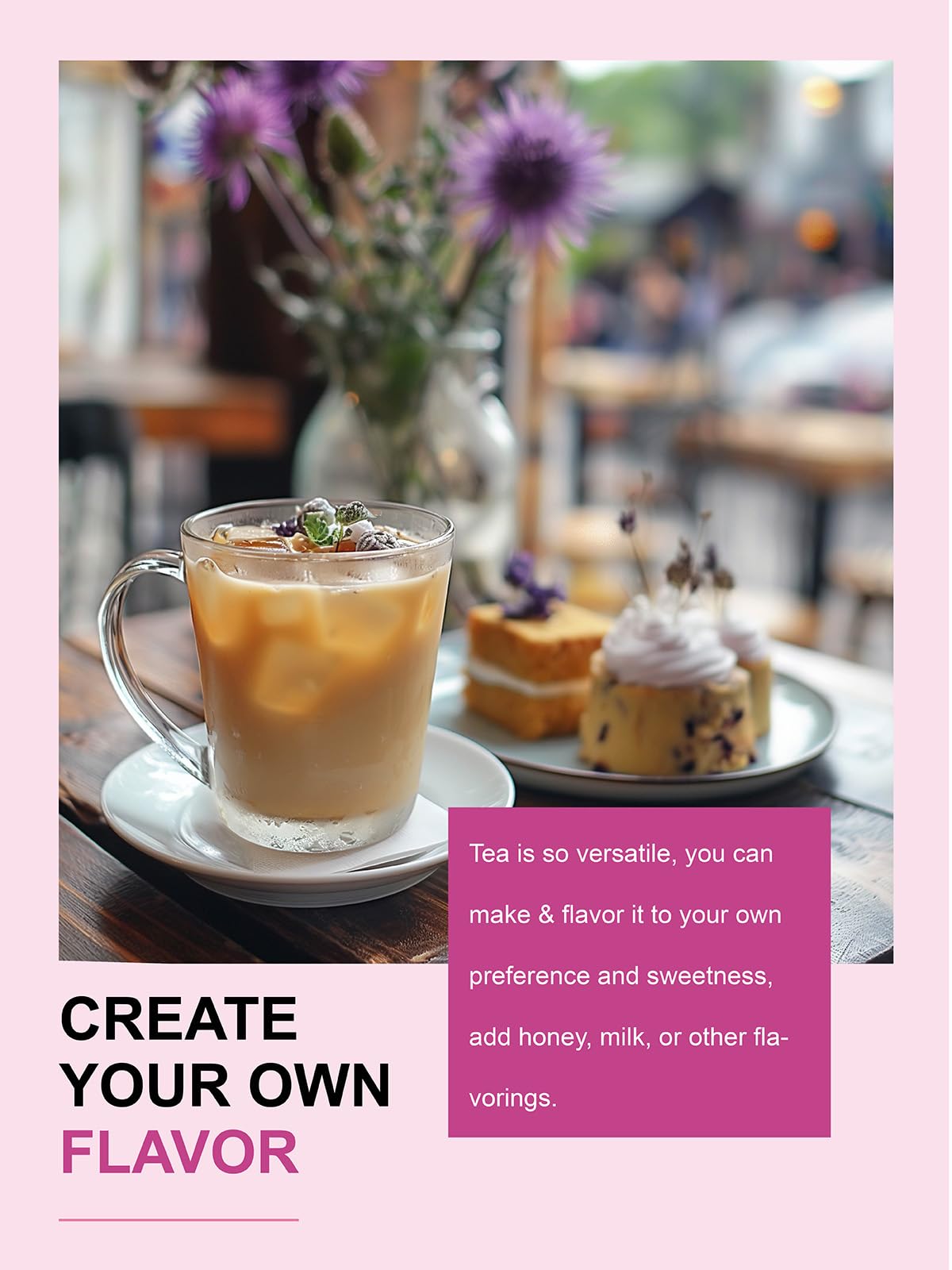 Glass teacup with TeeLux Milk Thistle Tea for a soothing break