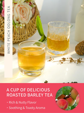 TeeLux Peach aroma tea during steeping, adding fragrant notes to your cup.