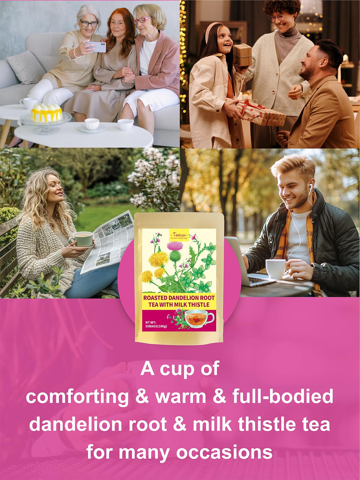 Teelux premium dried ingredients ensure clean, fresh herbal tea