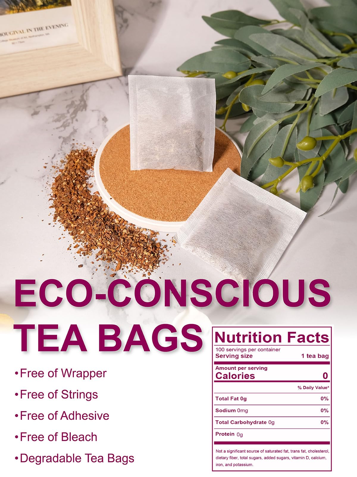 TeeLux resealable kraft pouch keeping tea fresh.