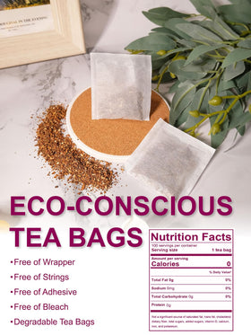 TeeLux resealable kraft pouch keeping tea fresh.