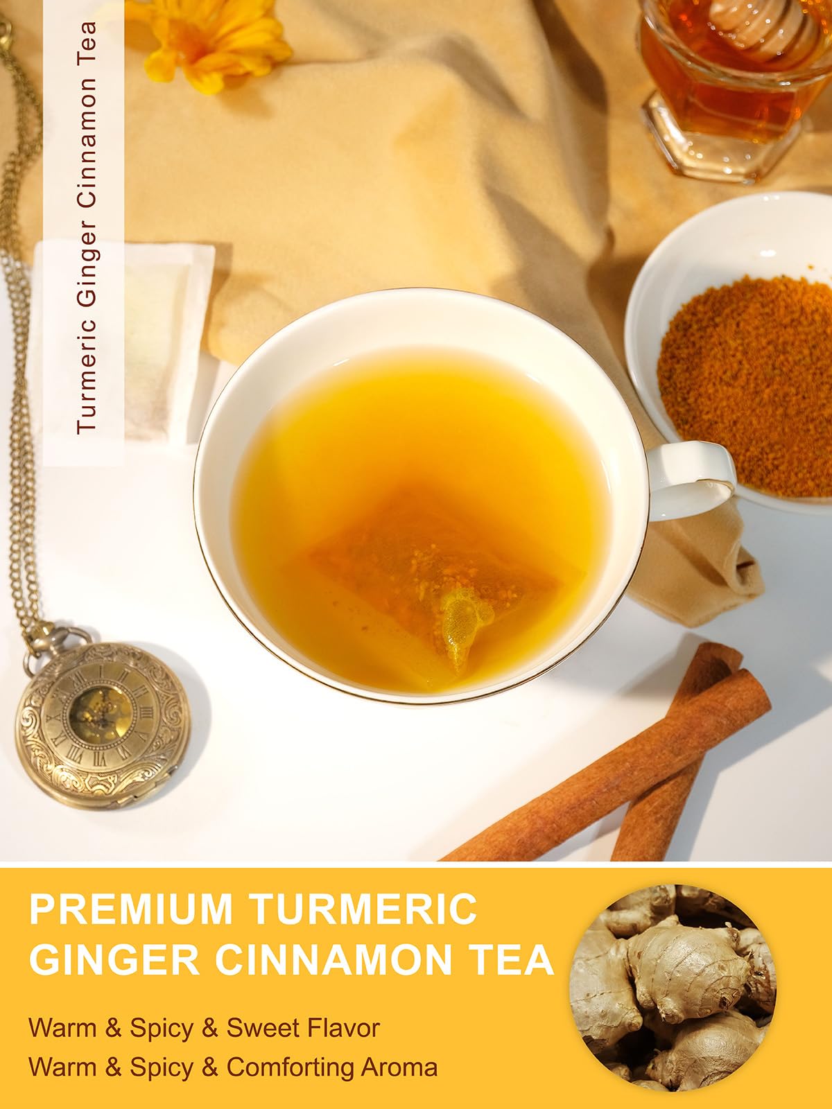 Teelux tea bag close-up highlighting biodegradable packaging for eco-friendly sipping.