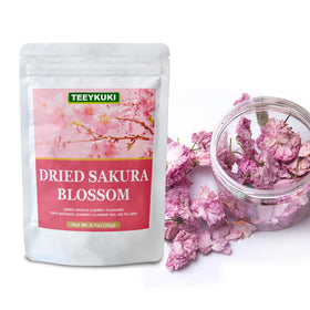 TEEYKUKI Dried cherry blossoms for baking and decorative pastries.
