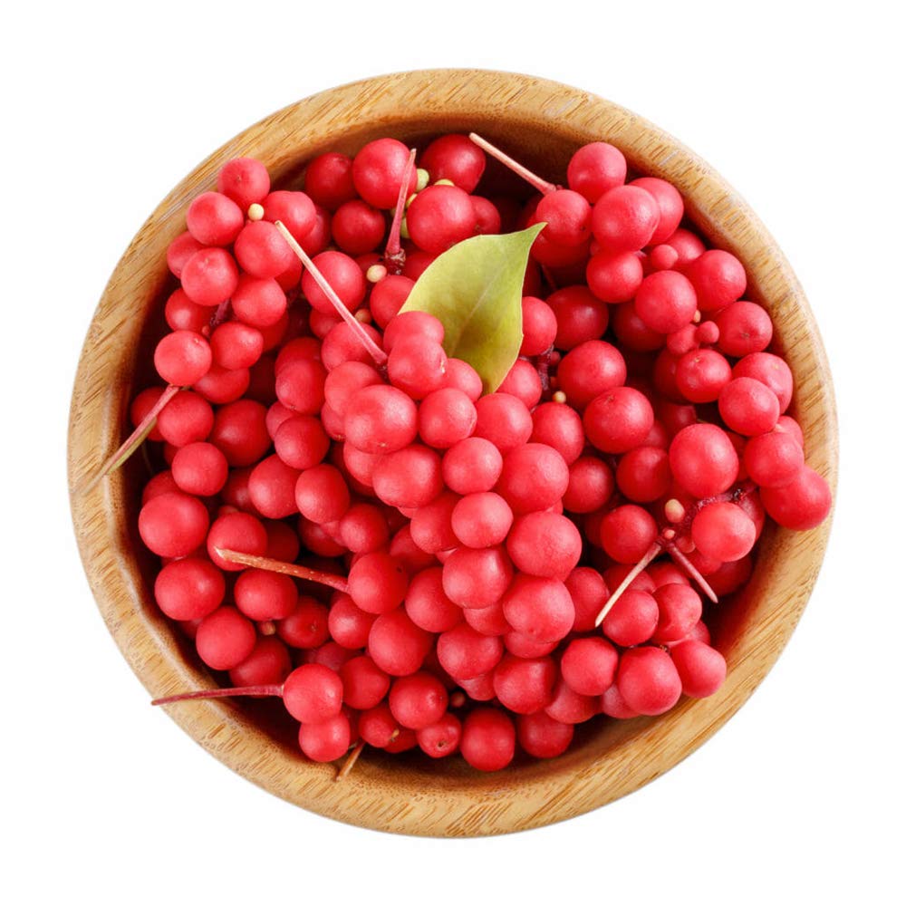TEGHEE Schisandra tea-brew image shows simmering berries ready for a flavorful, caffeine-free cup