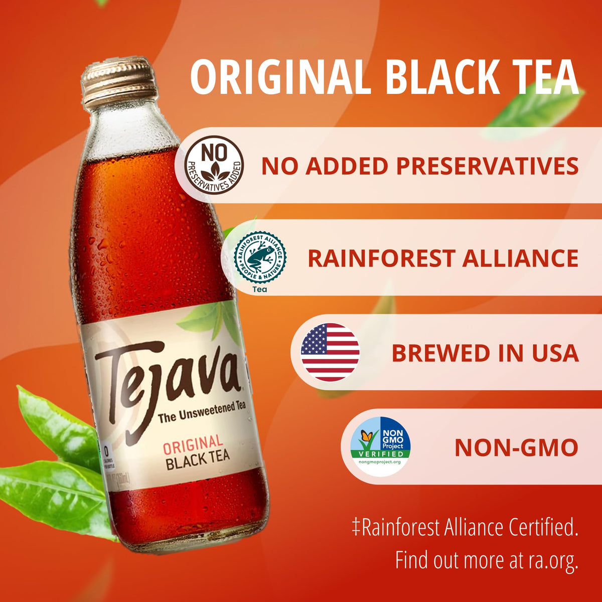 Tejava 24-pack bottles boxed for easy storage and sharing.