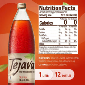 Tejava Original glass bottle collection highlights premium tea packaging