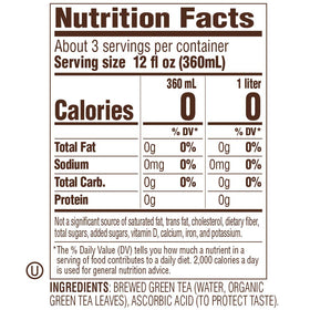 Tejava Origins Hojicha Green Tea glass bottle packaging—sustainable glass bottle for on-the-go