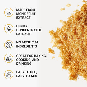 Tejonova monk fruit powder used in baking and dessert recipes.