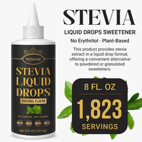 Tejonova Stevia Liquid Drops versatile sweetener for beverages and recipes