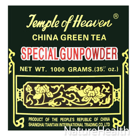 Temple of Heaven gunpowder green tea bottle for daily brewing with rich aroma.