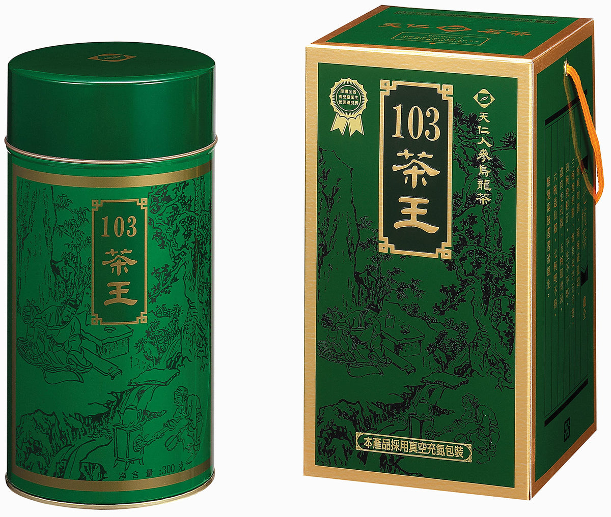 Ten Ren King's 103 Green Ginseng Oolong tea leaves for a fragrant brew