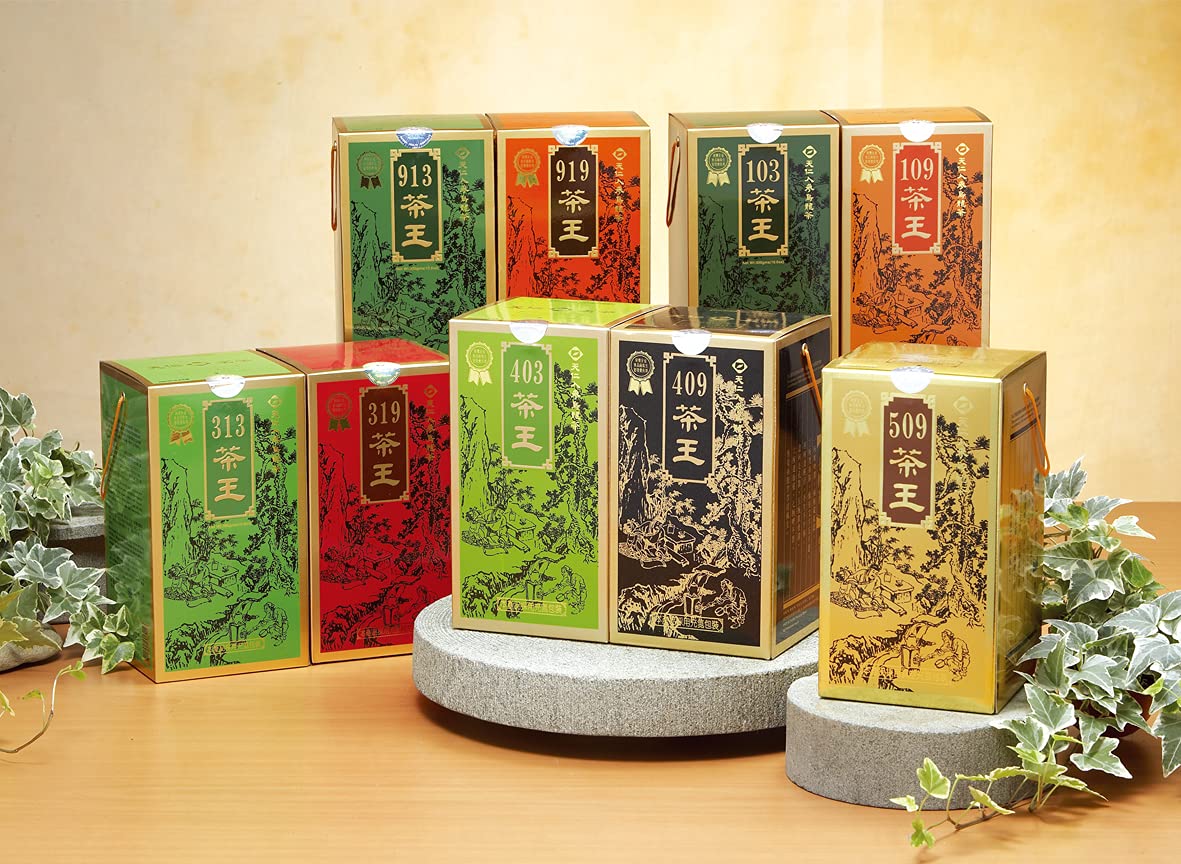 Ten Ren King's 103 Green Ginseng Oolong packaging tin showing quality and origin from central Taiwan