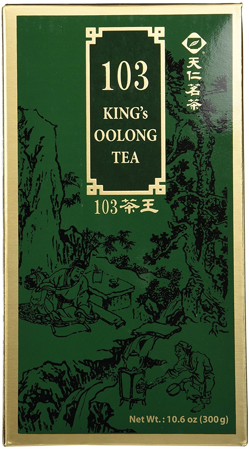 Ten Ren King's Green Oolong dry leaves ready for a soothing tea ritual