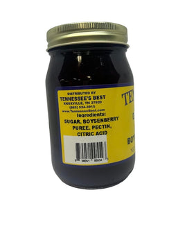 Tennessee's Best boysenberry jam spread on toast highlighting smooth texture
