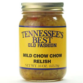 Tennessee's Best Mild Chow Chow Relish small-batch product for authentic taste.