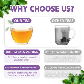 Tenyxarae clove tea bag in hot water releases warm, inviting aroma.