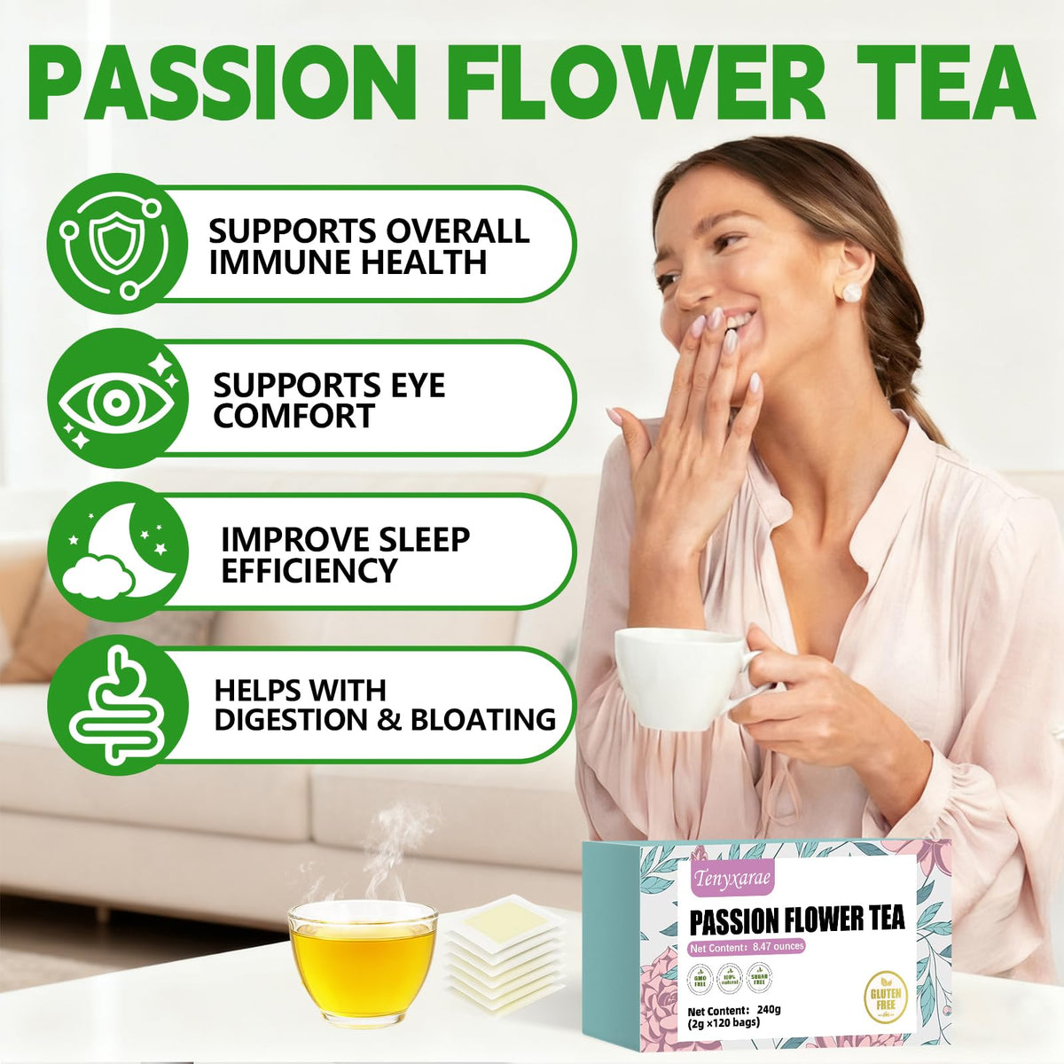 Tenyxarae hand-picked passion flowers highlight quality and natural aroma