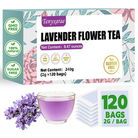 Tenyxarae lavender tea bag steep highlights natural aroma for a calming cup
