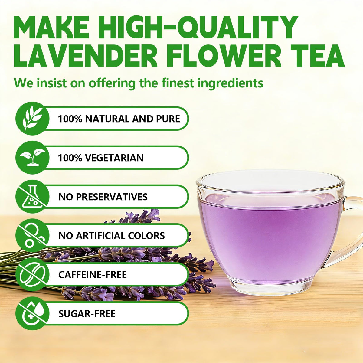 Tenyxarae lavender tea cup pour captures caffeine-free relaxation any time of day