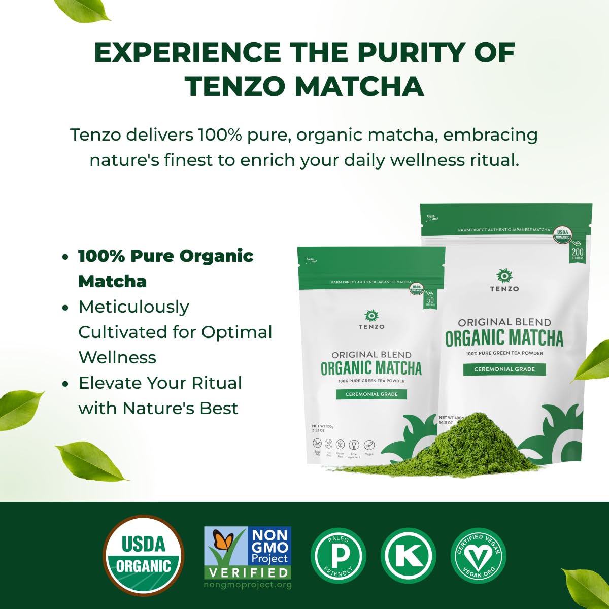 Tenzo Tea Matcha chasen whisk and bowl ready for traditional preparation.
