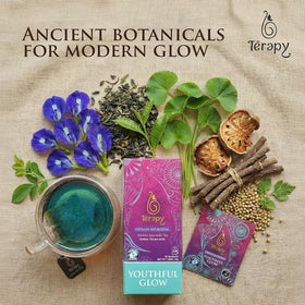 TERAPY Ceylon Youthful Glow tea bag with fenugreek for rich flavor and aroma