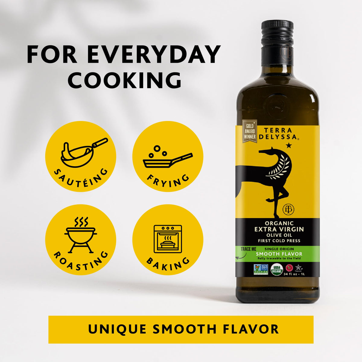 Terra Delyssa olive oil in fresh salad dressing.