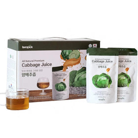 Terrapick Green Cabbage Juice bottle shows natural sweetness for a refreshing veggie sip
