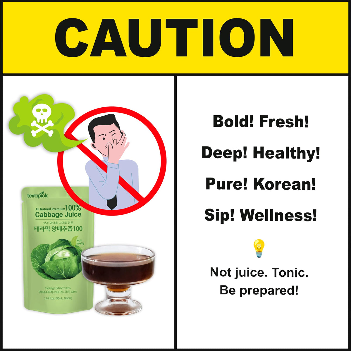 Terrapick nutrition-packed cabbage juice provides essential vitamins for everyday energy.