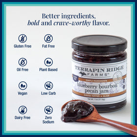 Terrapin Ridge Jam label close-up shows premium ingredients