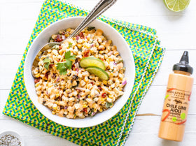 Terrapin Ridge Chile Lime Aioli over salads adds zesty, keto-friendly richness.