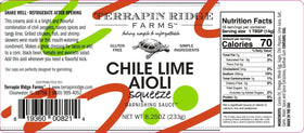 Terrapin Ridge Chile Lime Aioli topping tacos for bright flavor and creamy texture.