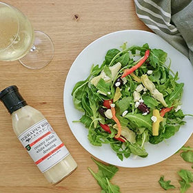 Terrapin Ridge Creamy Italian White Balsamic Dressing dipping plate pairs with vegetables and bread