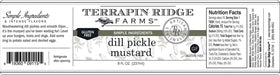 Terrapin Ridge Dill Pickle Mustard for plate dipping