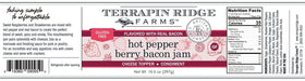 Terrapin Ridge Farms hot pepper bacon jam with cheese dip plate pairing.