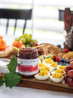 Terrapin Ridge Farms hot pepper bacon jam glaze for grilled meat.