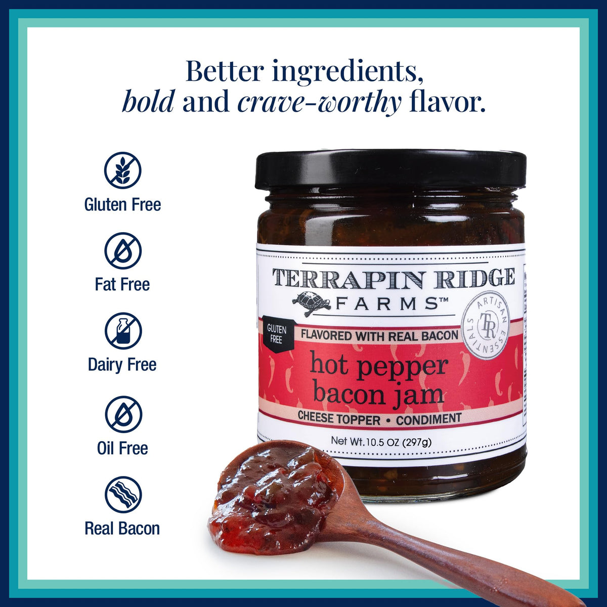Glazed grilled meat with Terrapin Ridge jam for a savory finish