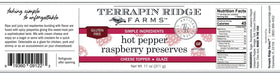 Terrapin Ridge Hot Pepper Raspberry Preserves on a cheese board adds sweet heat and balance.