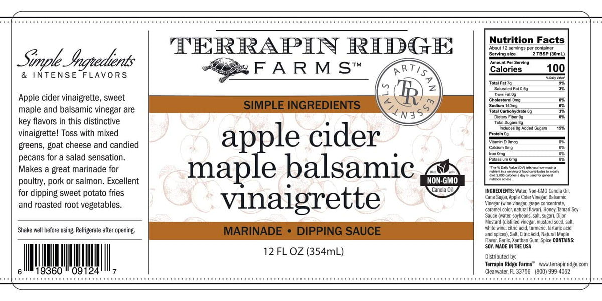 Terrapin Ridge bottle close-up showing non-GMO canola oil label.