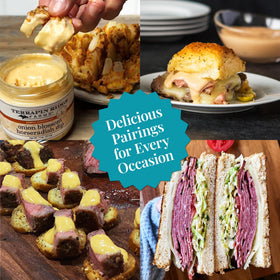 Terrapin Ridge Onion Blossom Horseradish Dip arranged for entertaining snacks.