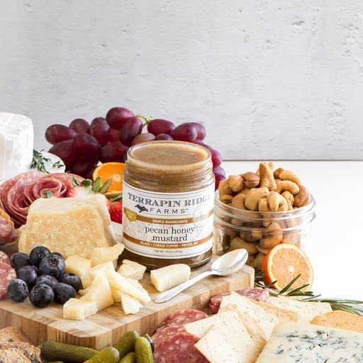 Terrapin Ridge Pecan Honey Mustard on a cheese board to boost flavor.