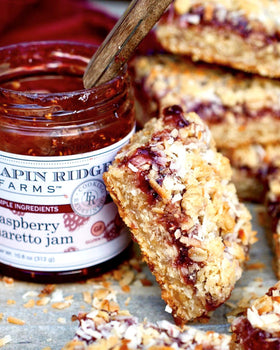 Terrapin Ridge Raspberry Amaretto Jam on cream cheese toast boosts morning flavor