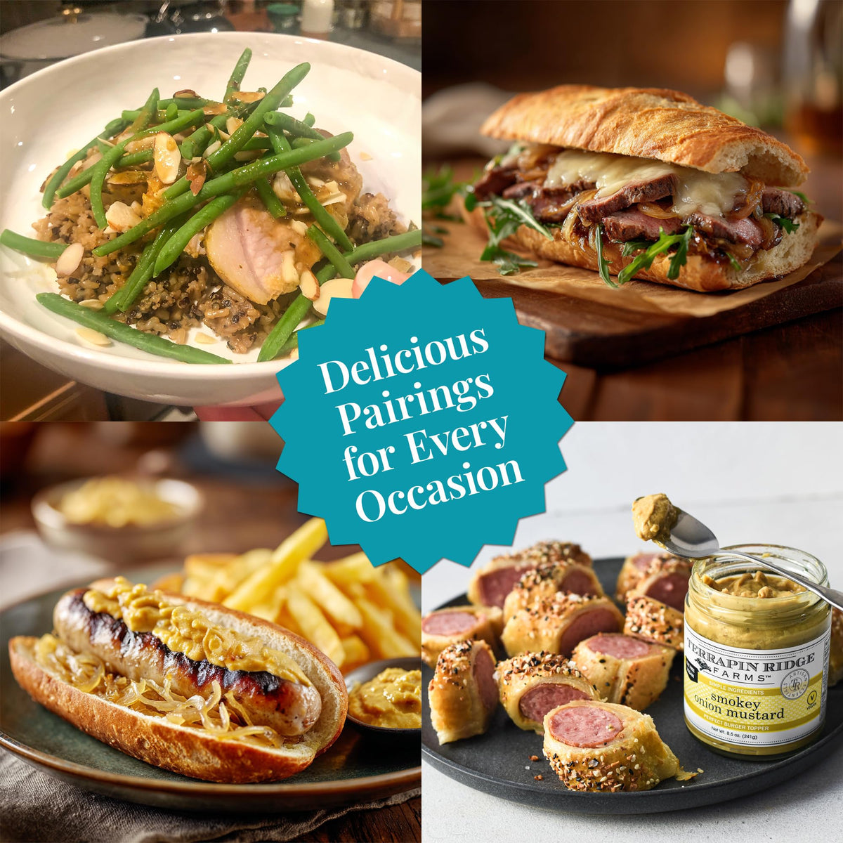 Terrapin Ridge smokey onion mustard sandwich spread elevates classic lunch.