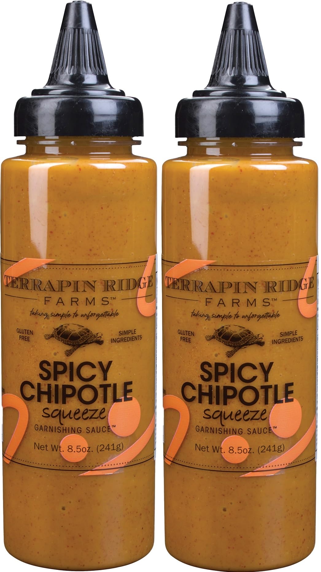 Terrapin Ridge Spicy Chipotle Garnishing Sauce bottle with smoky, bold flavor.