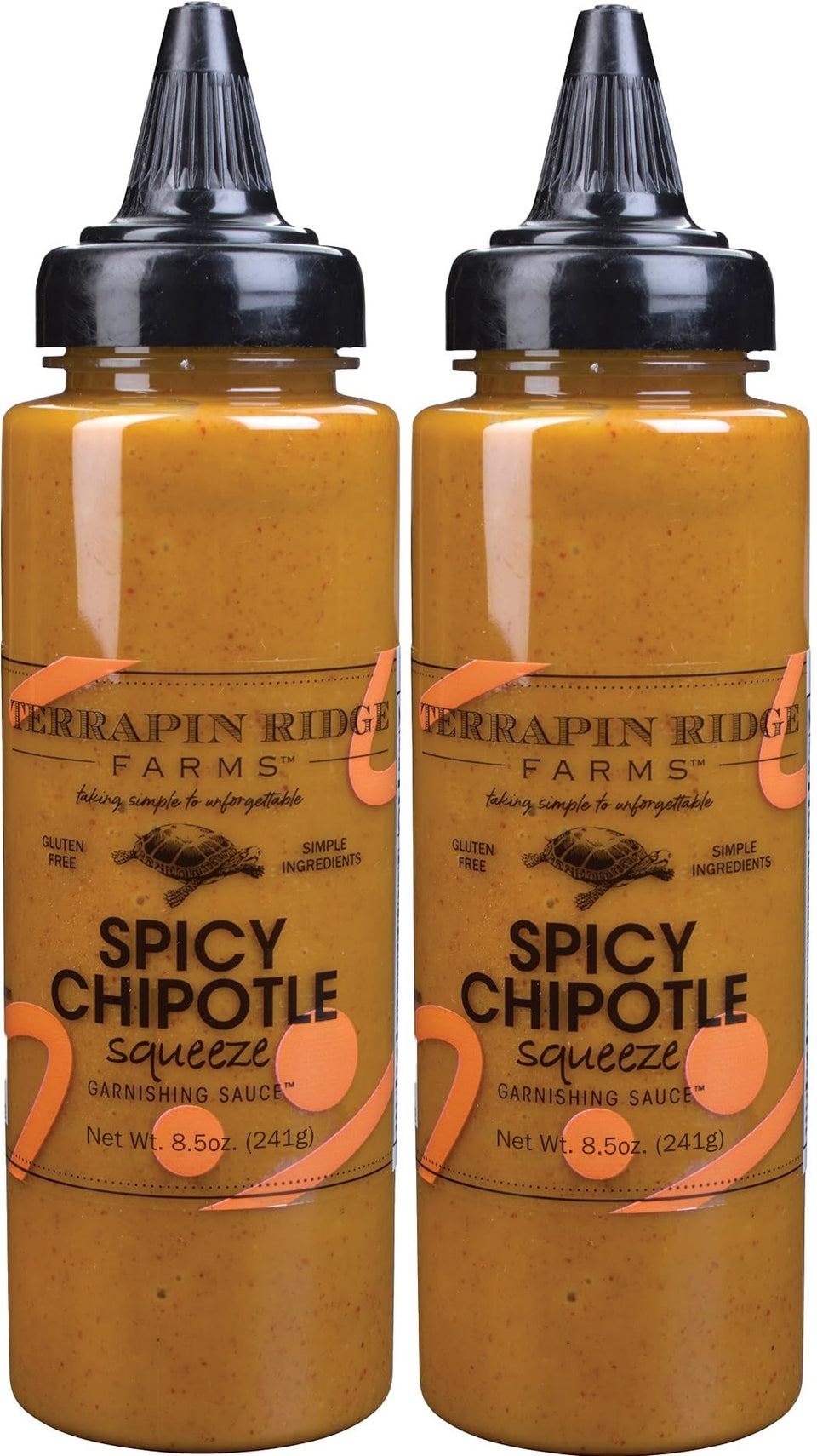 Terrapin Ridge Spicy Chipotle Garnishing Sauce bottle with smoky, bold flavor.