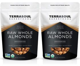 Terrasoul almonds in a raw sproutable bundle for premium quality.