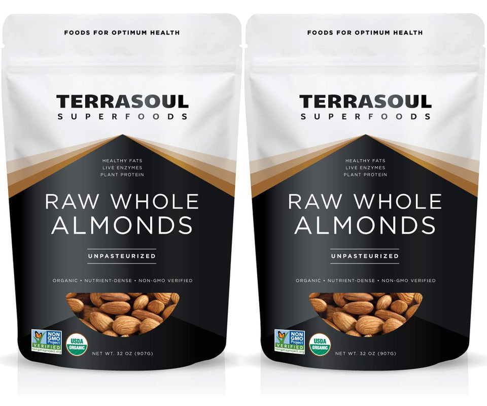 Terrasoul almonds in a raw sproutable bundle for premium quality.