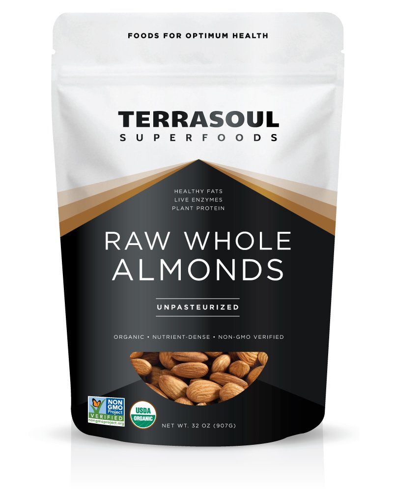 Terrasoul almonds sproutable 2 lb pack ideal for home sprouting