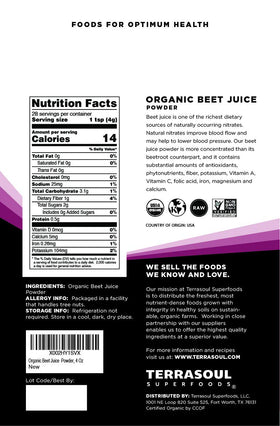Terrasoul Beet Juice Powder crystals closeup, concentrated beet nutrients for stamina-conscious meals.