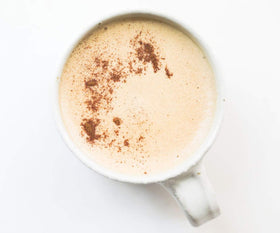Terrasoul Ceylon Cinnamon Tea cup; warm infusion flavor enhancer.