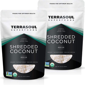 Terrasoul coconut flakes 2lb pack unsweetened – ideal for baking and topping